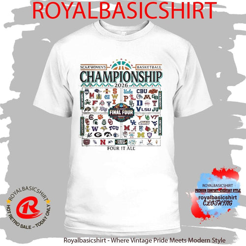 2026 NCAA Women’s Basketball March Madness All-Team T-Shirt
