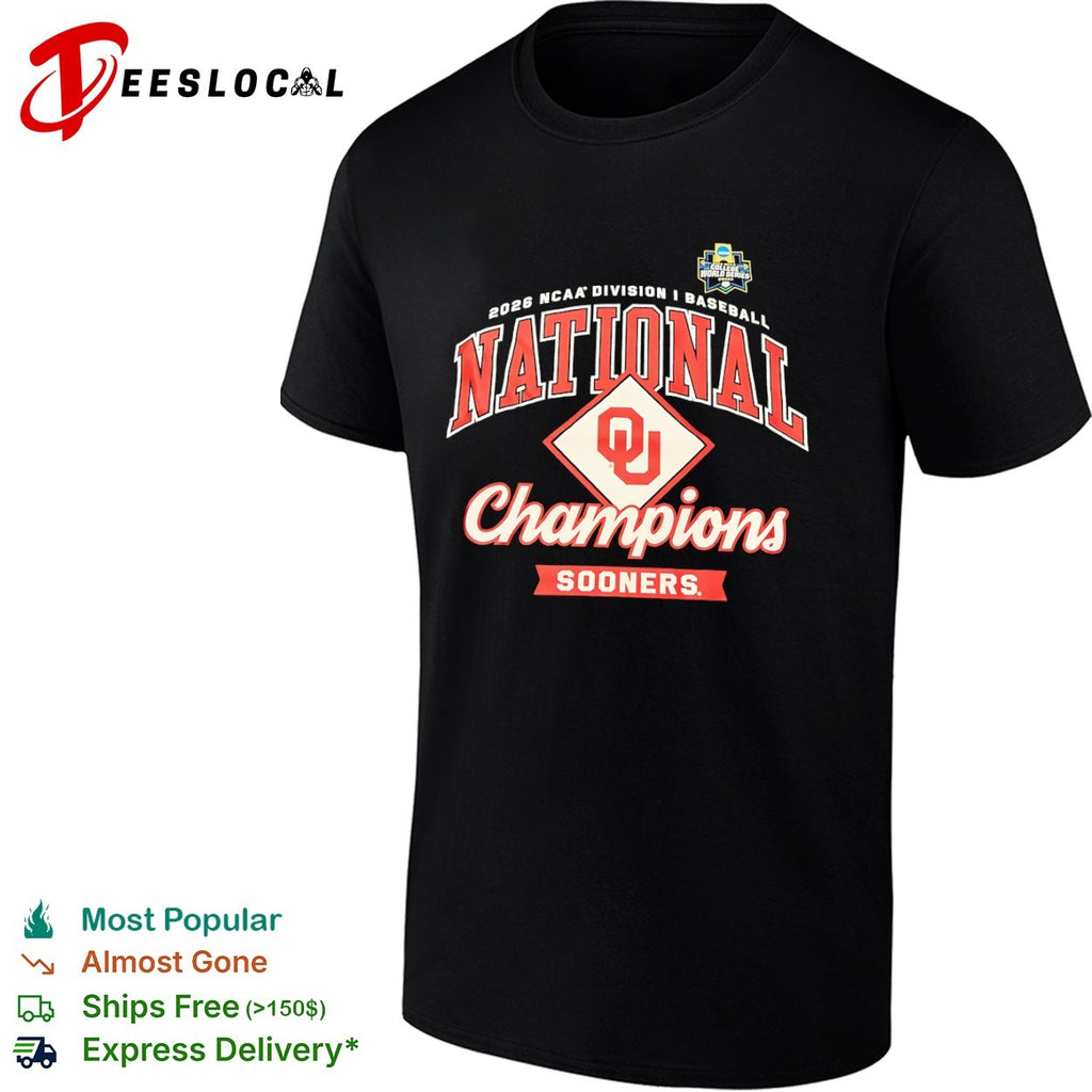 2026 Oklahoma Sooners NCAA Division I Baseball National Champions shirt