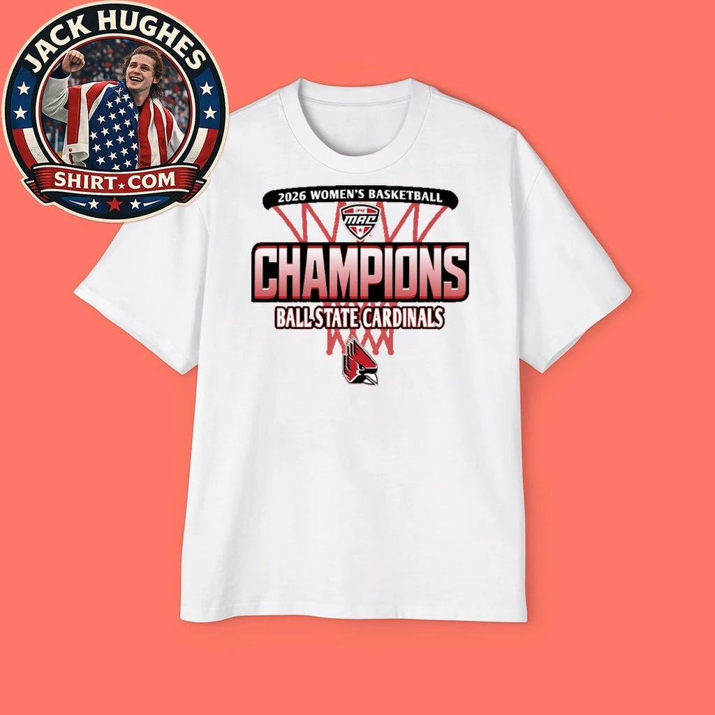 2026 Women’s Basketball Champions Ball State Cardinals Logo Shirt