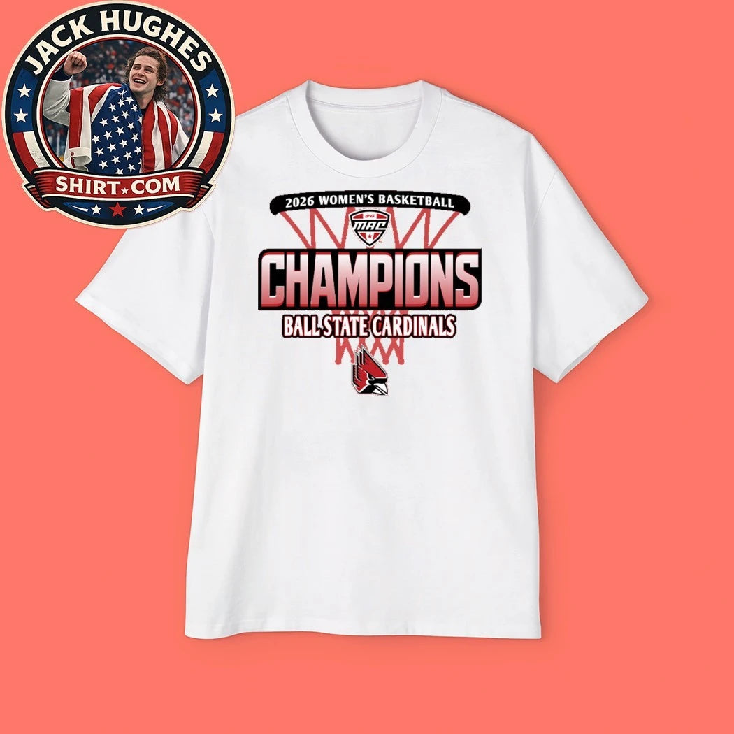 2026 Women’s Basketball Champions Ball State Cardinals Logo Shirt