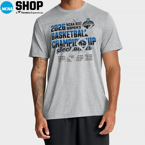 2026 NCAA DIII Women’s Basketball Champions Sectionals T-Shirt