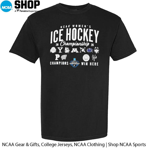 2026 NCAA Women’s Ice Hockey Championship 11 Teams Champion Win Here T-Shirt
