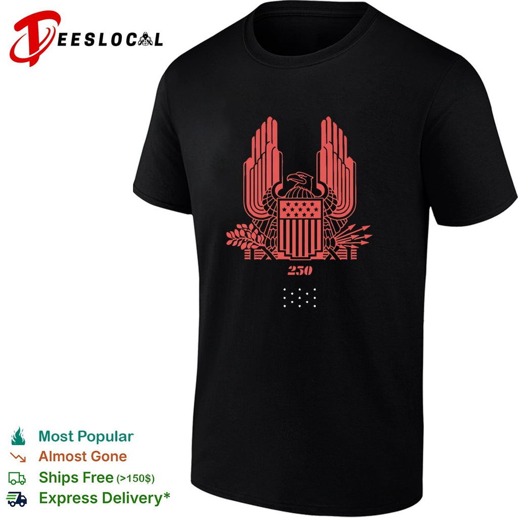 250 eagle crest 1776 dots shirt