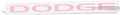 Dodge Grille Emblem Overlay Decal Sticker 2013-2023 Charger - (Color: Pink)