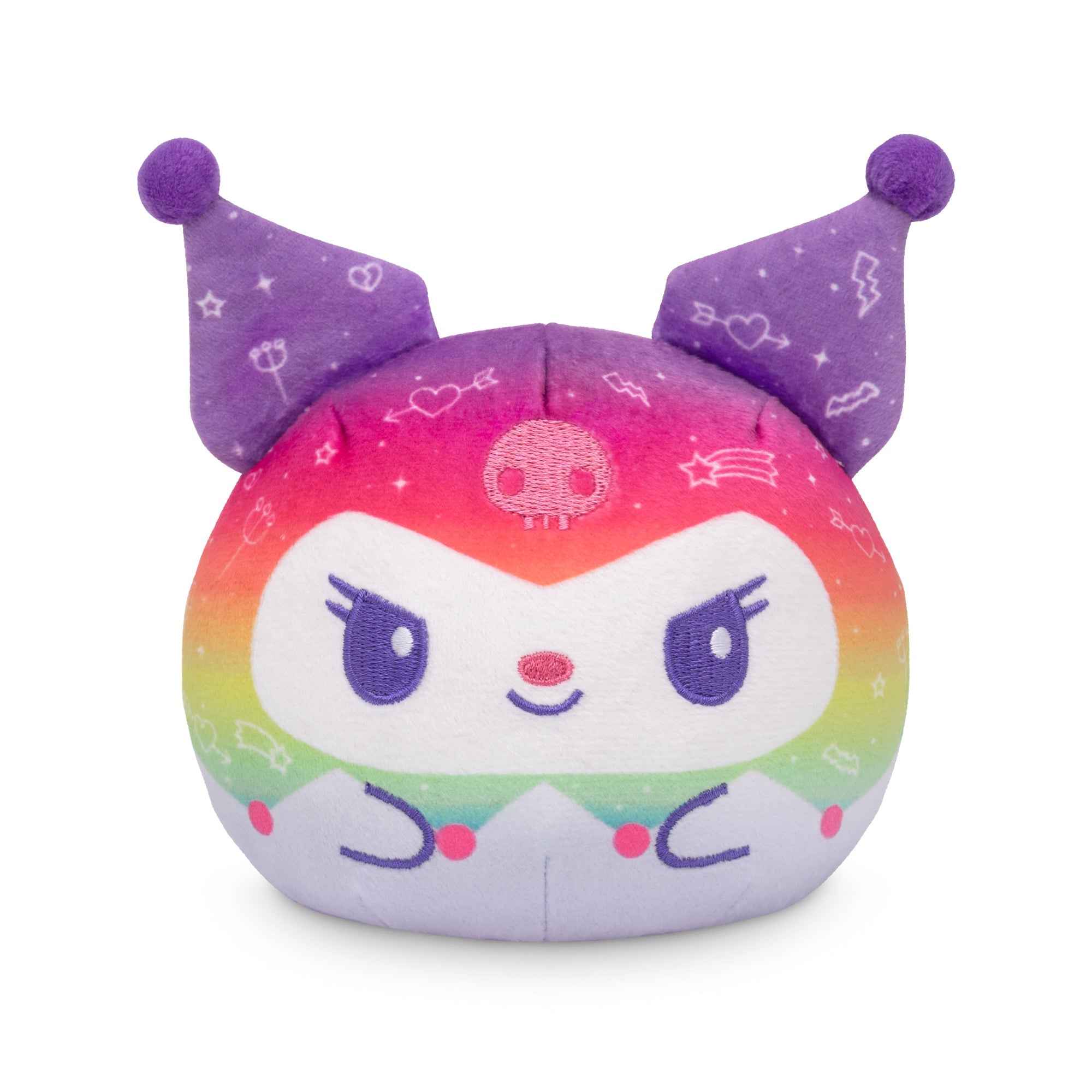 Rainbow My Melody & Kuromi 4" Reversible Plushie