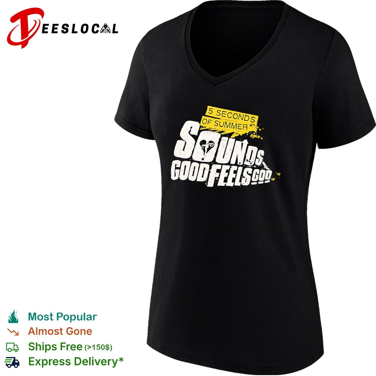 5 Seconds of Summer sounds good feels good shirt
