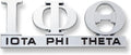 Iota Phi Theta Chrome Cut Out Car Tag