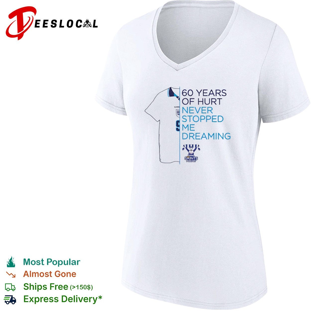 60 Years of Hurt Never Stopped Me Dreaming Total Saints Podcast England football shirt