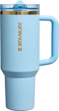 STANLEY x Messi Quencher ProTour Flip Straw Tumbler with Leakproof Lid, 40 oz | Built-in Straw and Handle | Cup Holder Compatible for Travel | Insulated Stainless Steel | BPA-Free | Messi Striker Blue