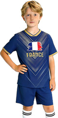 24/25/26 National Flag Soccer Jersey Kit for Kids Youth Boys Girls Sports Uniforms Outfits Fans Gift Shirt Shorts Sets 3-14Y