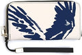 Flying Bald Eagle Vintage Simple PU Leather Clutch Long Bifold Wallet, Coin Purse Credit Pass Case, Durable Card-Holder Money Storage for Women Men