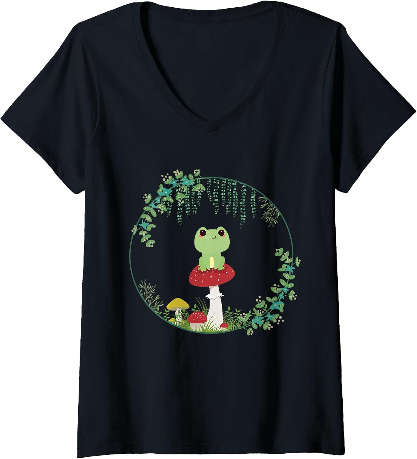Cottagecore Goblincore Kawaii Frog Mushroom NS