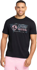 Men's Chest Stripe Logo Tee, Lifestyle Short Sleeve T-shirt, Standard Fit With Graphic