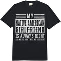 Cool Native American Boyfriend Humor Quote Merch