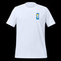 World Football Trophy Embroidered Logo T-Shirt - Gold Trophy & Blue 26 - Soccer Fan Tee