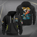 Jacksonville Football Team Quarter Zip Hoodie Rocking Drummer Custom Name Gift For Fan