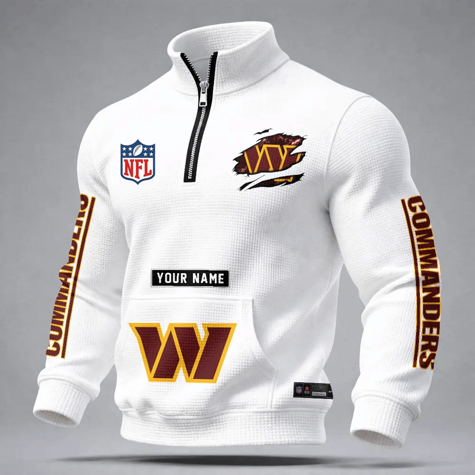 Washington Commanders Durable Quarter-Zip Performance Sweatshirt