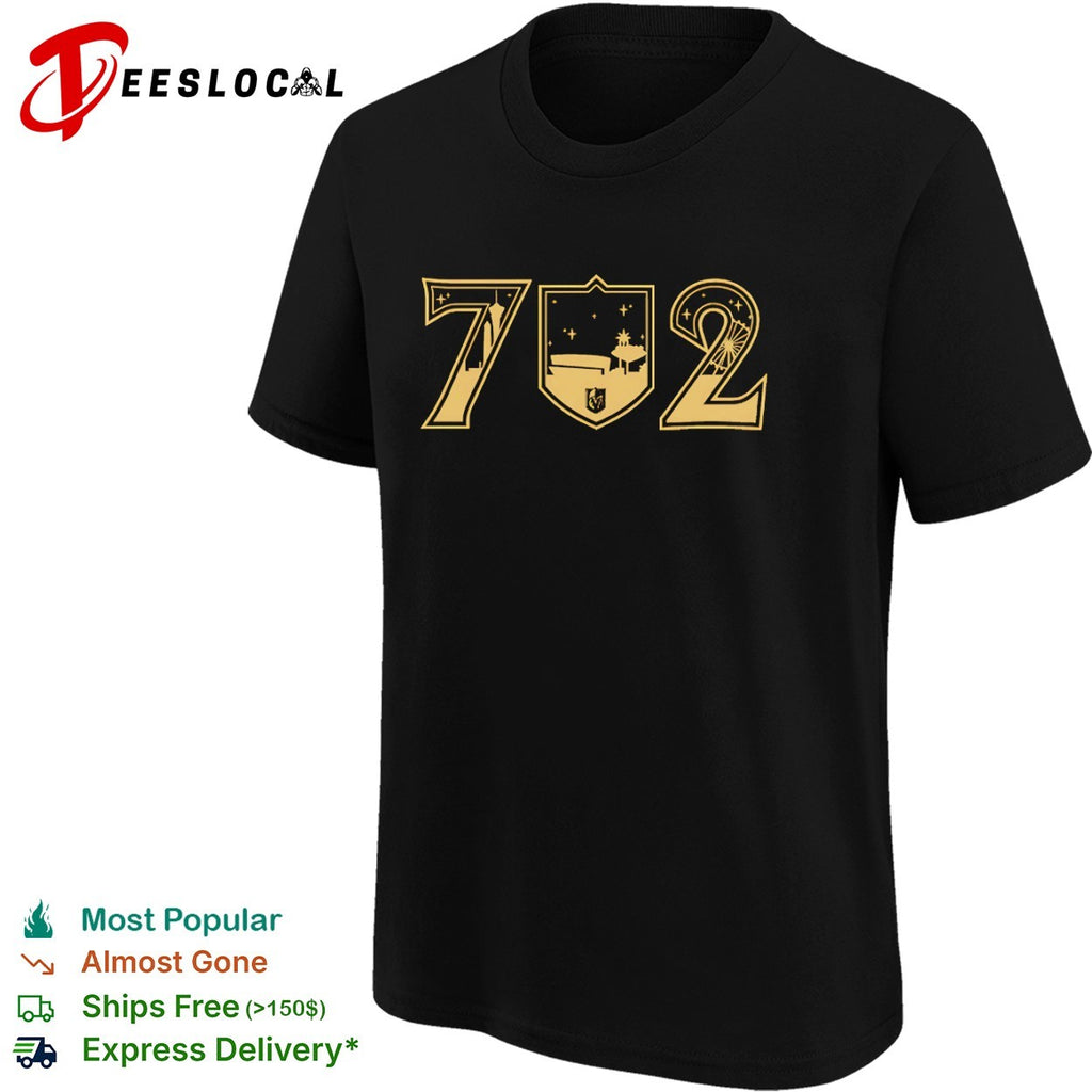 702 Las Vegas Golden Knights NHL Vegas Skyline Logo shirt