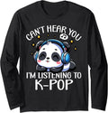 Cute Panda Listening to K-Pop Music