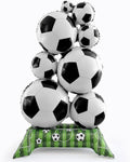Soccer Foil Balloons - 1Pcs 59 Inch Large Self-standding Soccer Ball Decoration, Sports/Birthday Themed Party Supplies for Soccer Fans, Champion Trophy Party 2026 World Cup Decor
