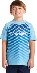 Boys' Lifestyle Short Sleeve Top, Slim-fit Crew-Neck Shirt with Logo, Comfortable