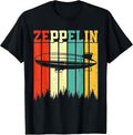 Retro Zeppelin 70s 80s Dirigible Airship Zepelin Zepplin T-Shirt