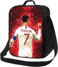 #7 Ronaldo Meal Bag Insulated Lunch Bag Waterproof Reusable Lunch Box Ice Packs For Adult, Black