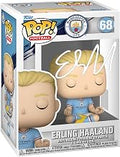 Erling Haaland #68 Facsimile Signed Reprint Laser Autographed Funko POP! Soccer Manchester City Figurine with Protector Case