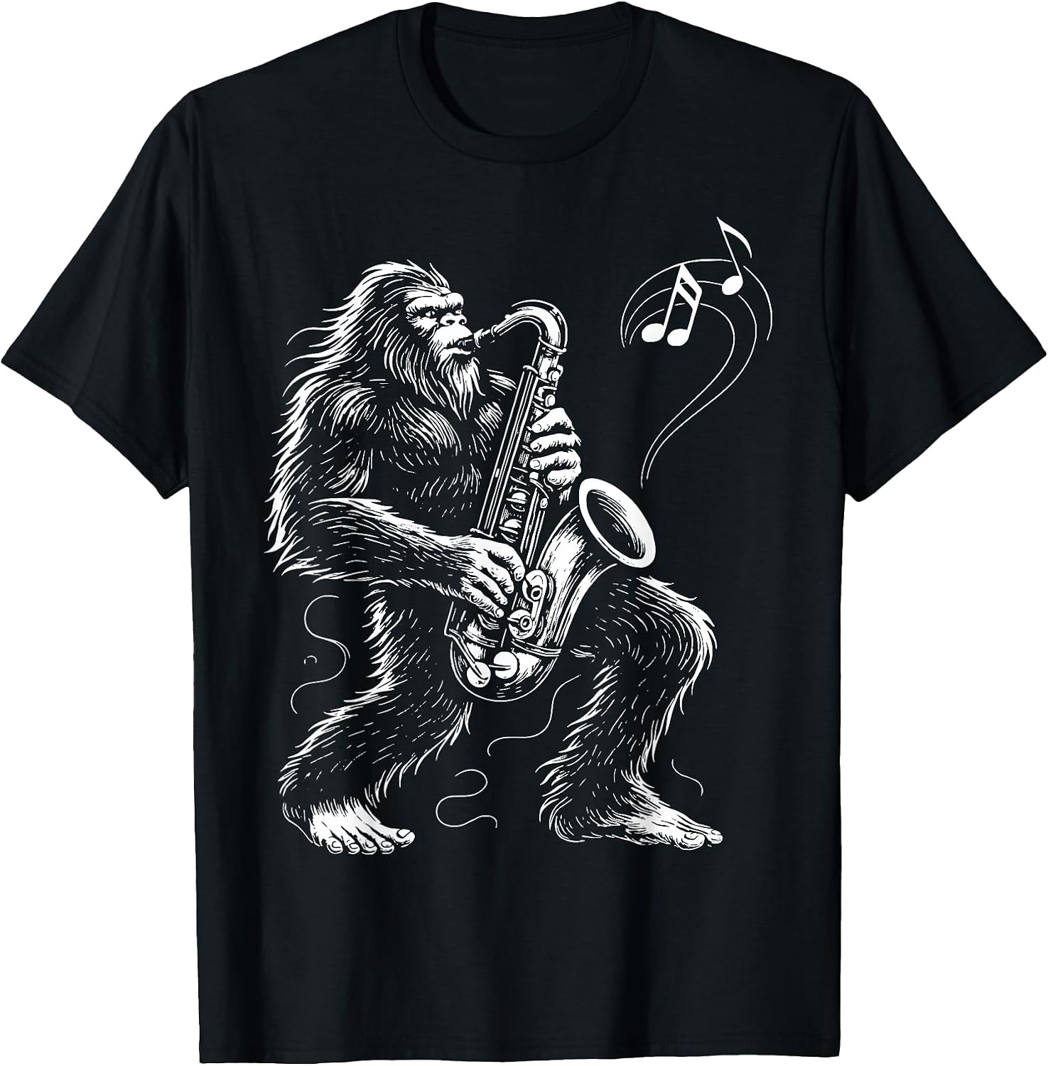 Bigfoot Saxophone Sasquatch Music Saxophonist