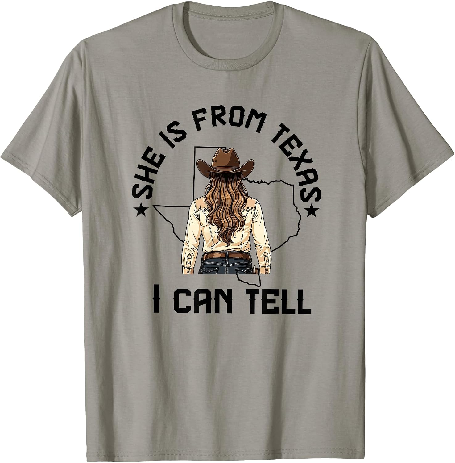 She is from texas I can tell merch apparel