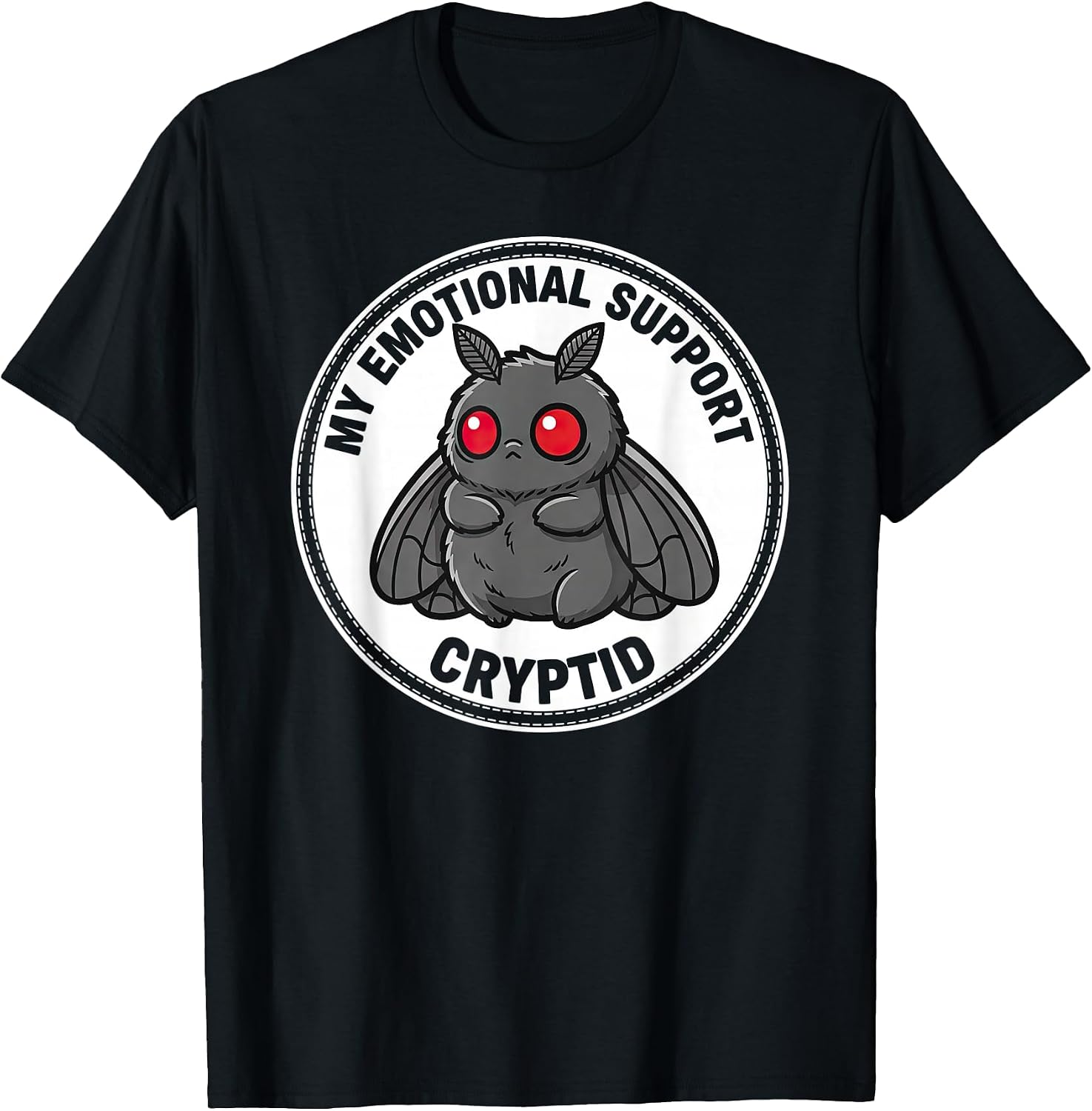 Cryptidcore Cute Mothman & Kawaii Goth Apparel