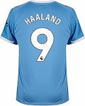 Haaland Man City Home Men’s Soccer Jersey Fan Version Short Sleeve Shirt for Game Day, Training, or Casual Wear 2025/26