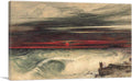 ARTCANVAS The Destruction Of Pharoah's Host 1836 Canvas Art Print Stretched Framed Painting Picture Poster Giclee Wall Decor by John Martin - 12" x 8" (0.75" Deep)