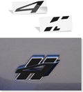 Reflective Concepts 4 Rhombi Emblem Overlay Decal Stickers for 2018-2026 Durango AWD - (Color: Flat Black)