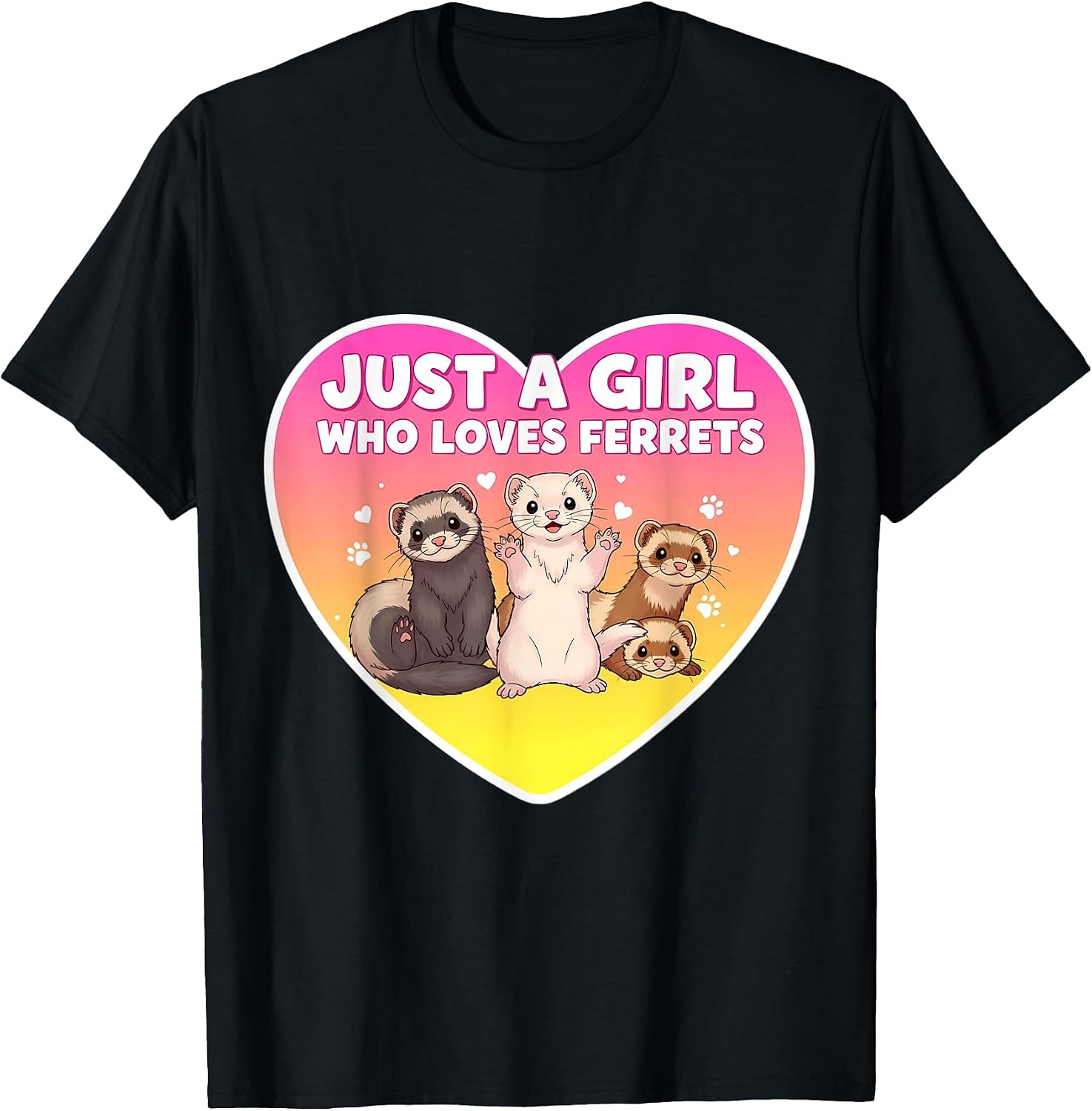 Just A Girl Who Loves Ferrets Cute Owner Merch