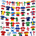 2026 World Cup 48 Teams Paper Flag Banners – Soccer Jersey Style Hanging Flags, International Country Decorations for Party, Bar, Home, Fan Events