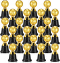 24 Pack Mini Soccer Star Trophies for Awards, 4.5 Inch Gold Football Plastic Trophy Cups for Sports Event, World Cup, Party Favors, Props, Rewards, Winning Prizes, Competitions