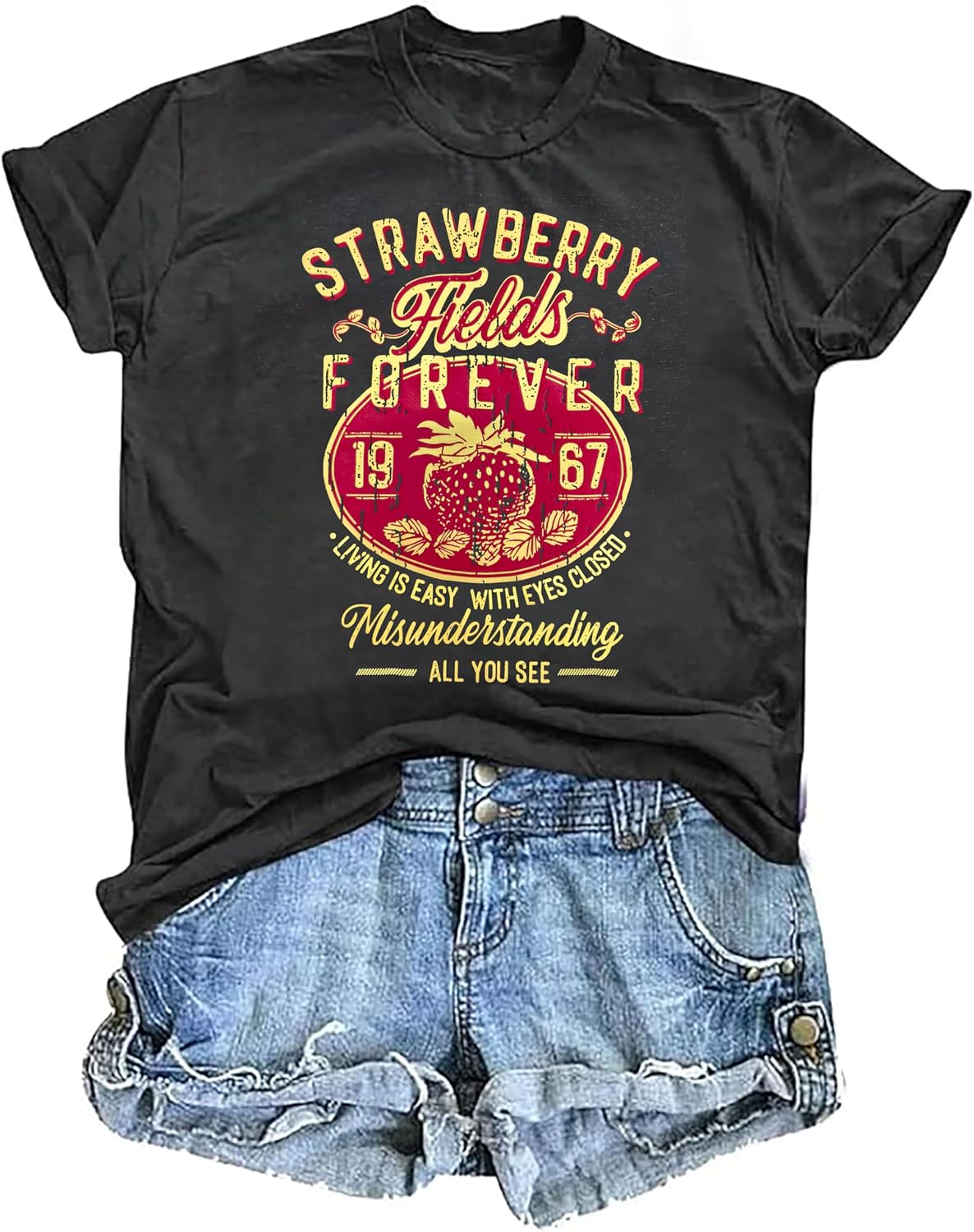 Women Old School Band Shirt Vintage Rock Music Tshirt Rock Festival Tees Wish You were Here Distressed Graphic Tee Tops