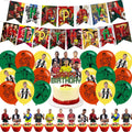 Ronaldo Soccer Party Decorations,Football Star Team Birthday Party Supplies For Soccer Party Supplies Includes Banner - Cake Topper - 24 Cupcake Toppers - 18 Balloons