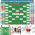 World Soccer Cup 2026 Match Schedule Poster Updated with Teams,2026 World Soccer Cup Bracket Poster,World Soccer Cup 2026 Wall Chart,70.9"×47.2",a Great Gift for Football Fans (1PCS)