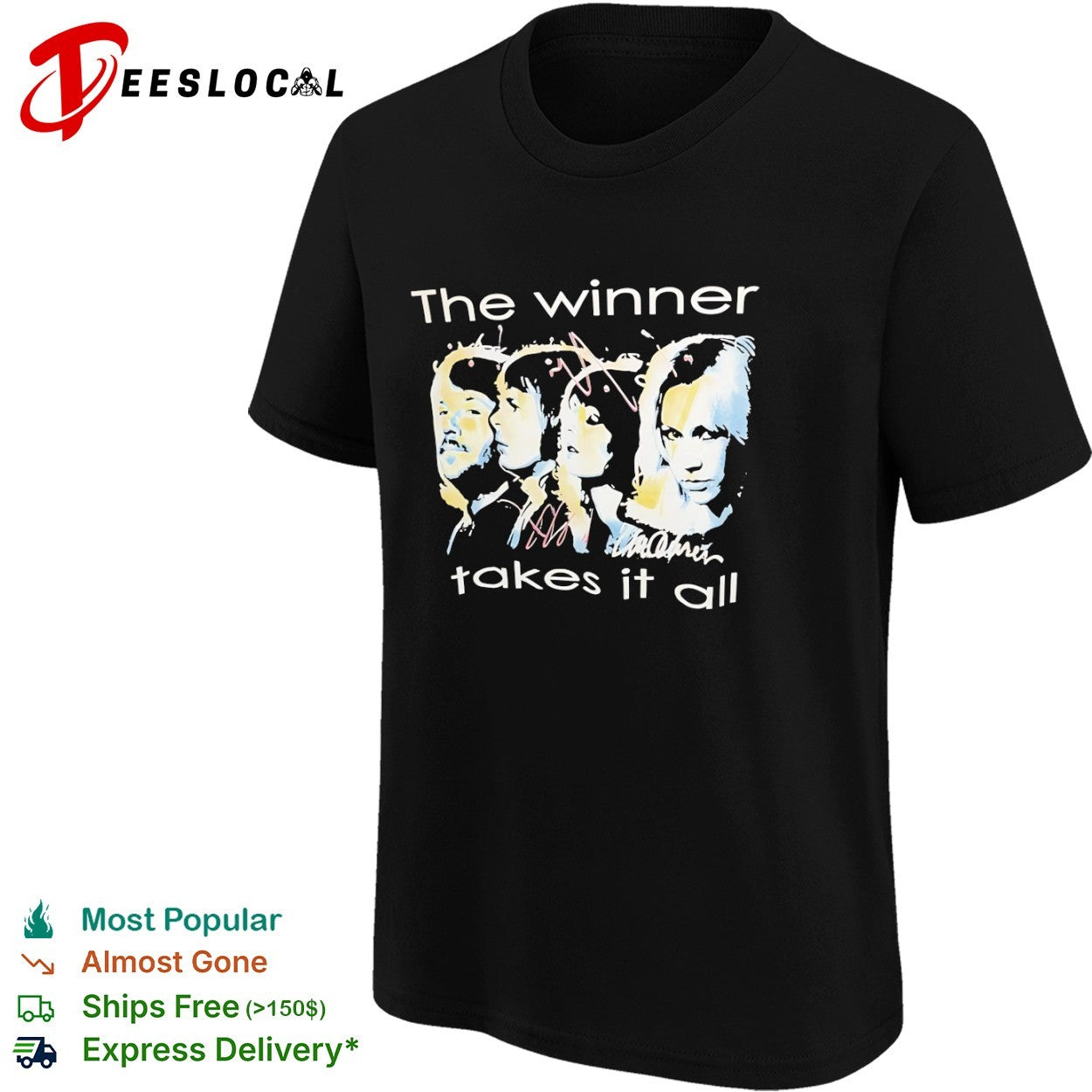 ABBA The winner takes it all band members Agnetha Bjorn Benny Anni-Frid shirt