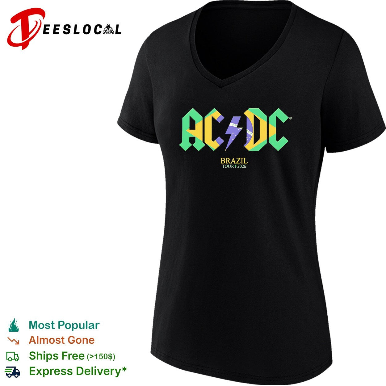ACDC Brazil Tour 2026 shirt