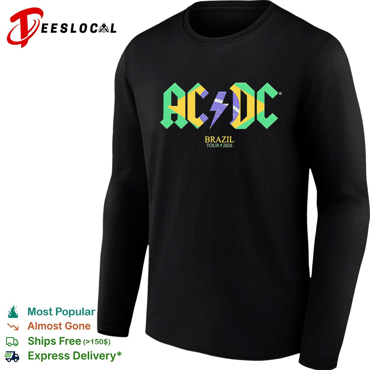 ACDC Brazil Tour 2026 shirt