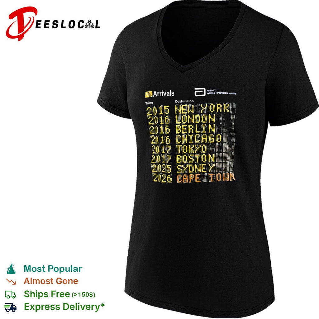 Abbott World Marathon Majors Arrivals New York London shirt
