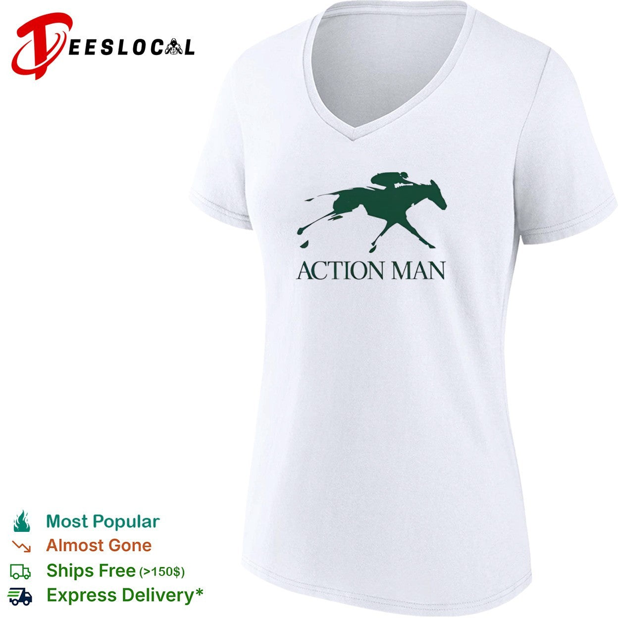 Action Man horse racing shirt