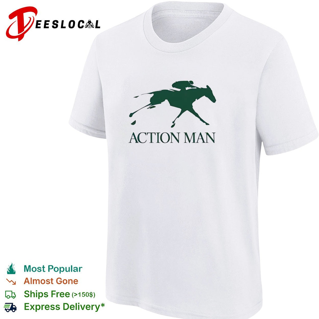 Action Man horse racing shirt