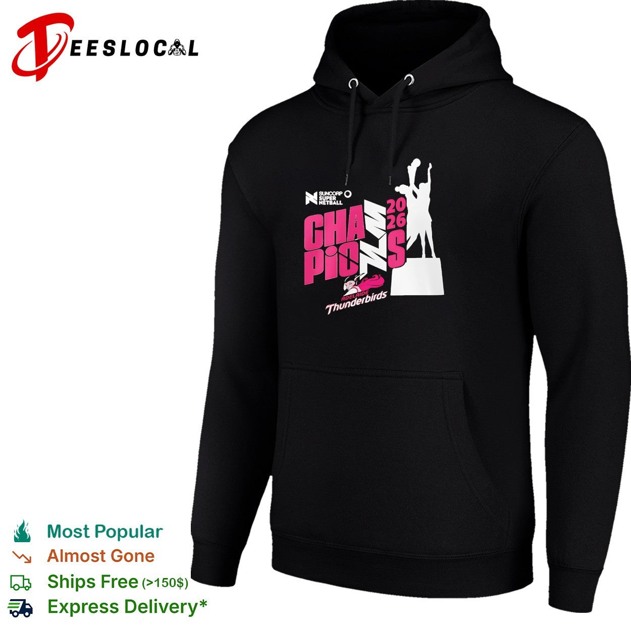 Adelaide Thunderbirds champions 2026 Suncorp Super Netball shirt