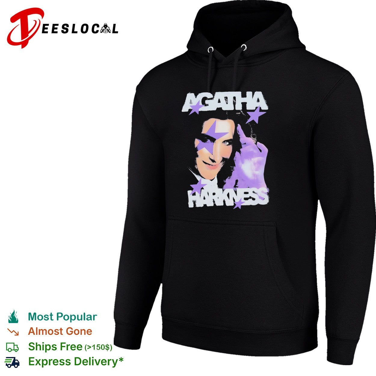 Agatha Harkness purple stars shirt