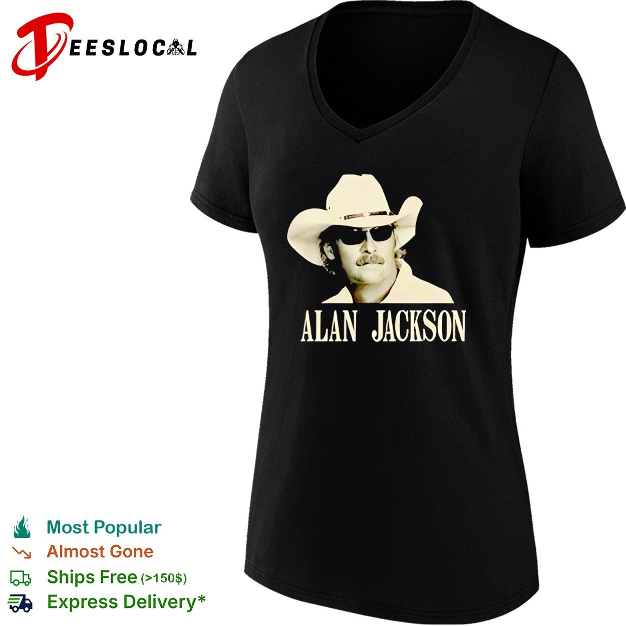 Alan Jackson Country Music Star Portrait Shirt