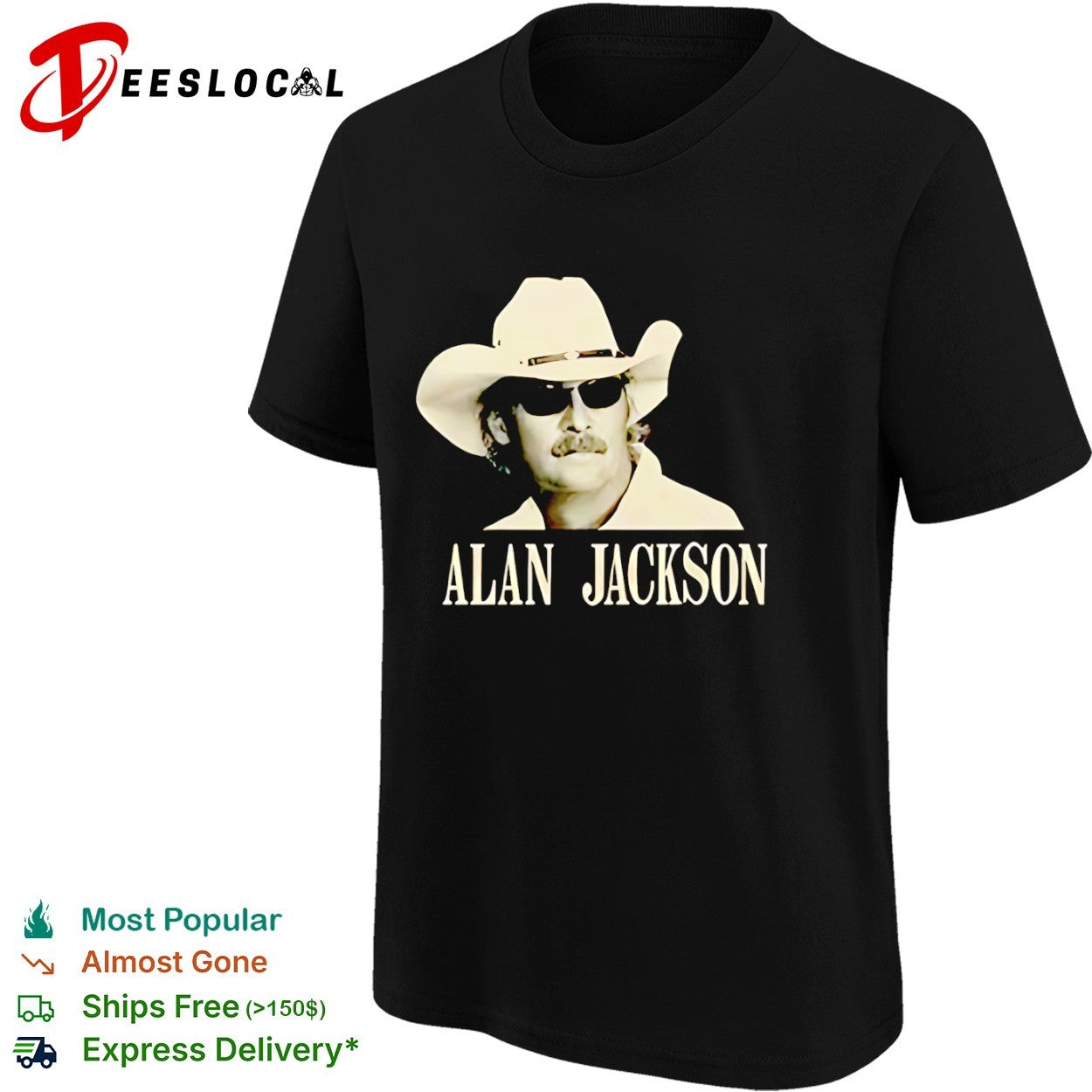 Alan Jackson Country Music Star Portrait Shirt